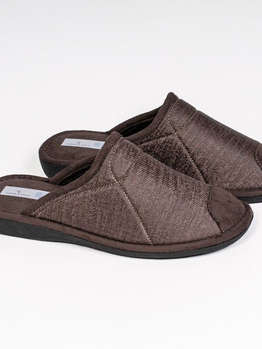 Lazar & Luca Men's Slipper Brown