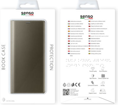 Senso Senso Clear Book Silicon Aur (iPhone XS Max) SECLBIPXSMG