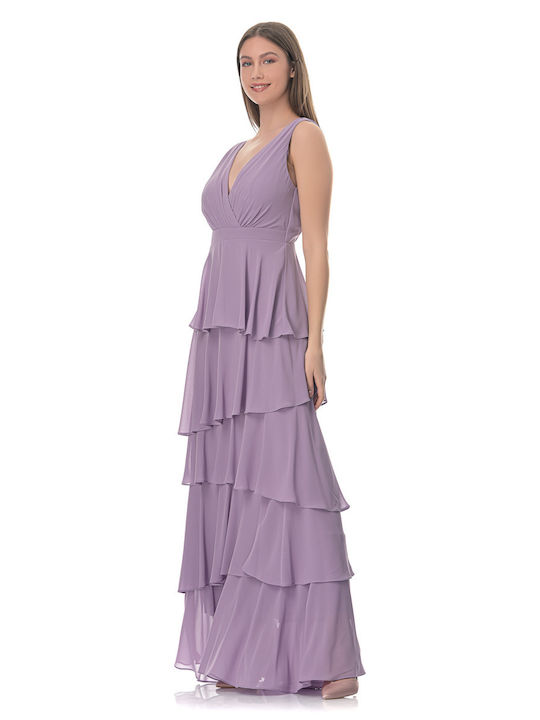 Farmaki Dress Wedding - Christening Purple