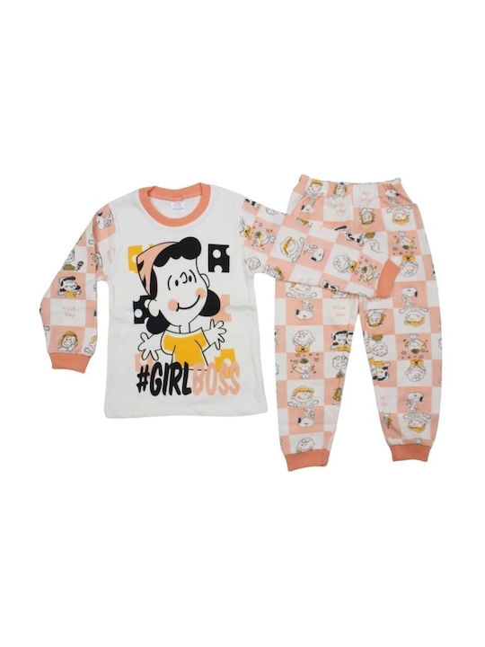 Supermini Pijama pentru copii De iarnă De bumbac Roz