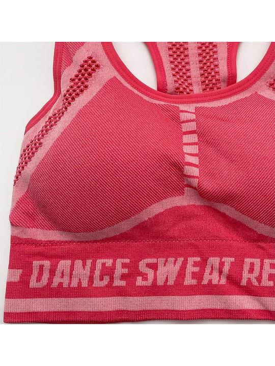 Women's Sports Bra with Removable Padding Pink