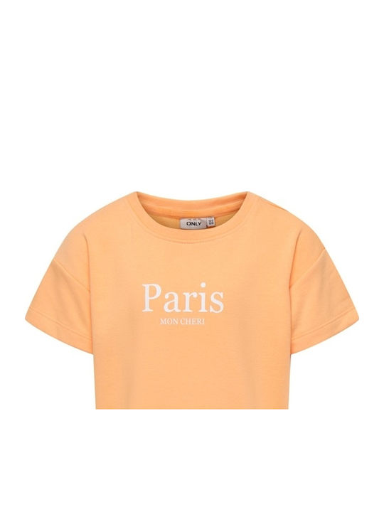 Children's Dress Short Sleeve Orange