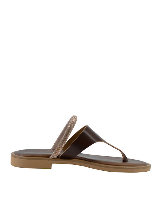 Sandale Casual Damă Din Piele Maro