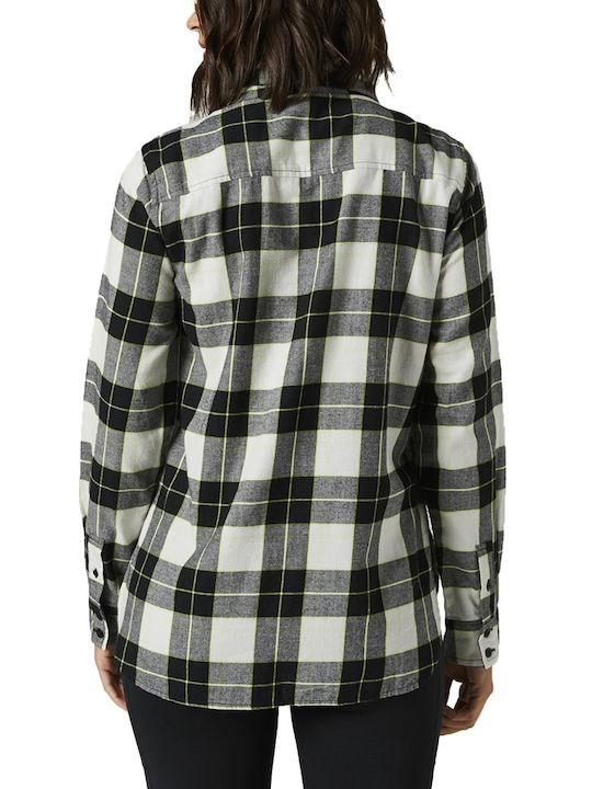 Fox Women's Checked Long Sleeve Shirt Gray