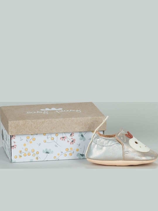 Easy Peasy Baby Slippers Silver My Blumoo Pomme