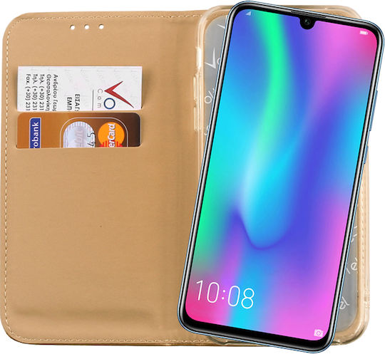 Volte-Tel Pocket Magnet Book Piele artificială Auriu (Honor 10 Lite)
