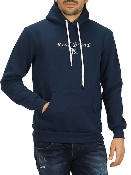 Dri-Fit Φούτερ με Κουκούλα Navy Μπλε