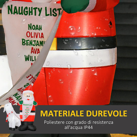 Outdoor Inflatable Illuminated Santa Claus Electric 180x135x85cm