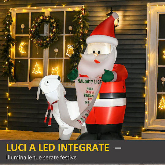 Outdoor Inflatable Illuminated Santa Claus Electric 180x135x85cm