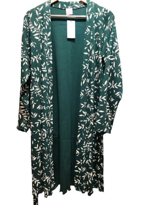 Relax Lingerie Winter Women's Cotton Robe Green