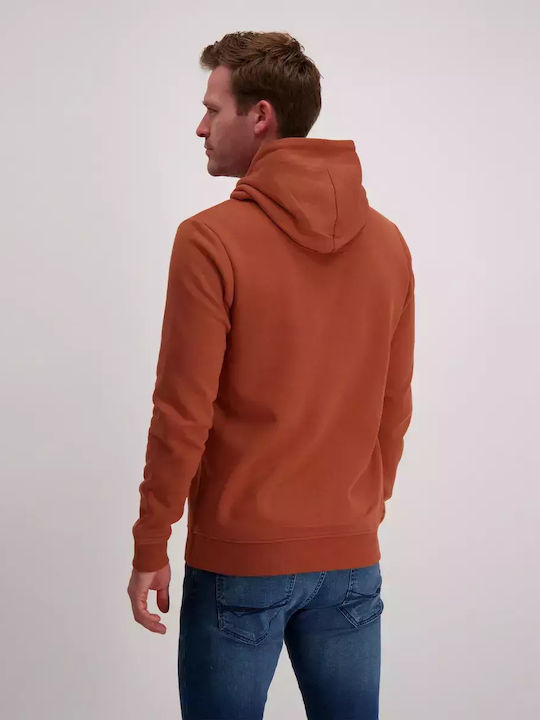 Cars Jeans Men's Sweatshirt with Hood Brown