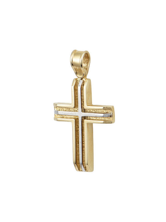 Savvidis Gold Kreuz 14K mit Kette