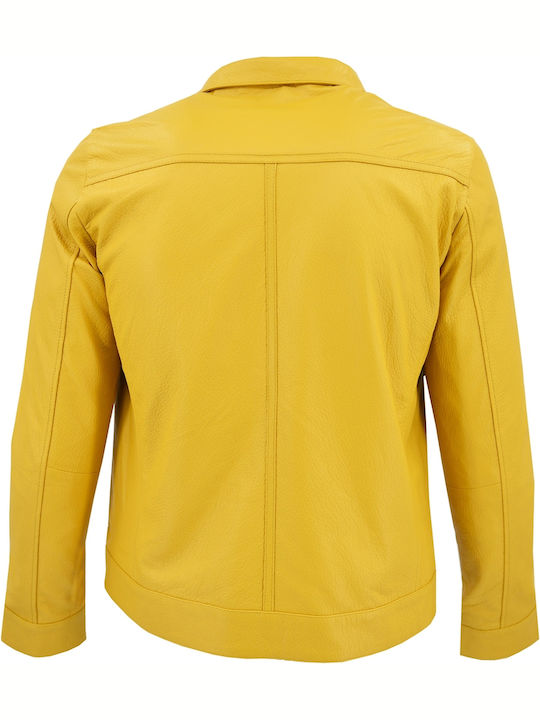 Dermatina 100 Leather Jacket Yellow