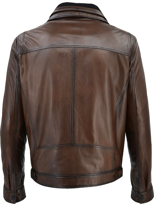Leather Jacket Brown