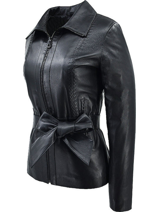 Δερμάτινα 100 Jachetă de femei Biker Jacket Black