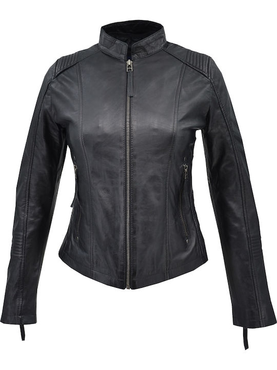 Damen Bikerjacke Schwarz