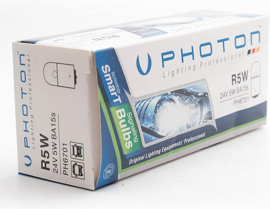 Photon Λάμπα R5W Αλογόνου 24V 1τμχ
