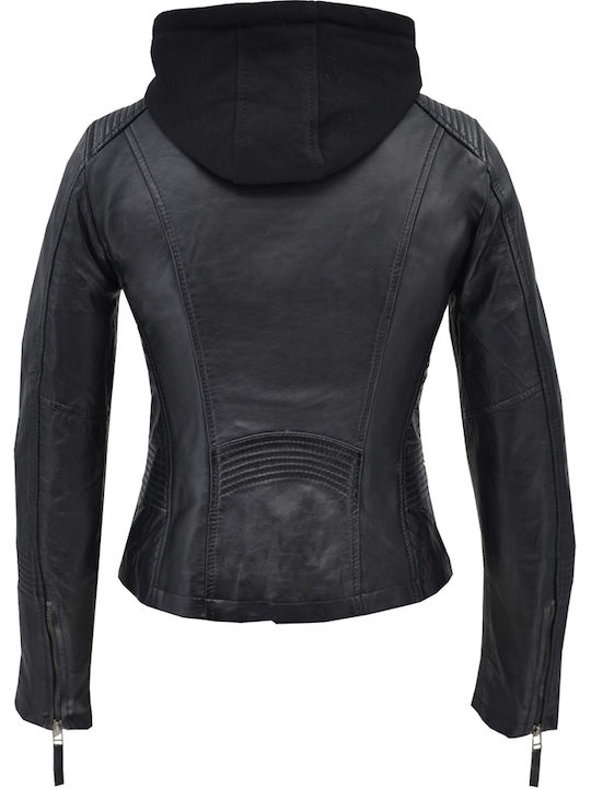 Damen Bikerjacke Schwarz