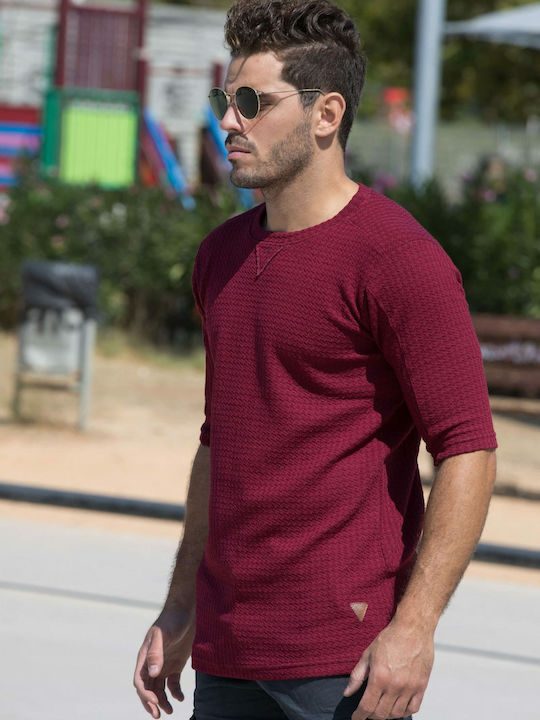 Rebel Men's Short Sleeve T-shirt Burgundy