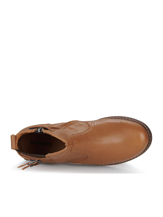 Kids Boots with Zipper Brown