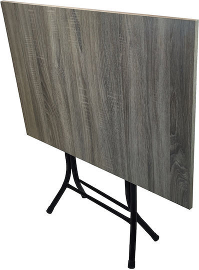 Table Kitchen Collapsible Wooden with Metal Frame The product description does not mention colour. 70x50x73cm
