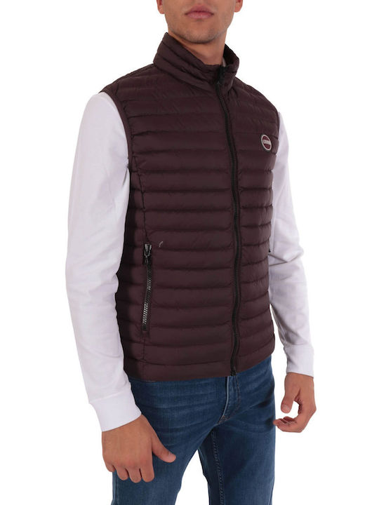 Colmar Ärmellos Herren Jacke Puffer Burgundisch