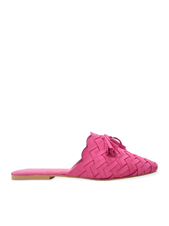 Flat Mules σε Φούξια Χρώμα