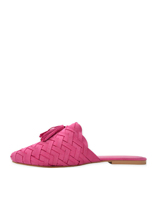 Flat Mules σε Φούξια Χρώμα
