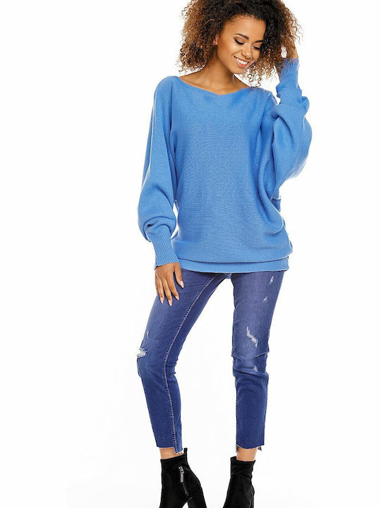 PeeKaBoo Pullover Schwangerschafts-Tops Blau