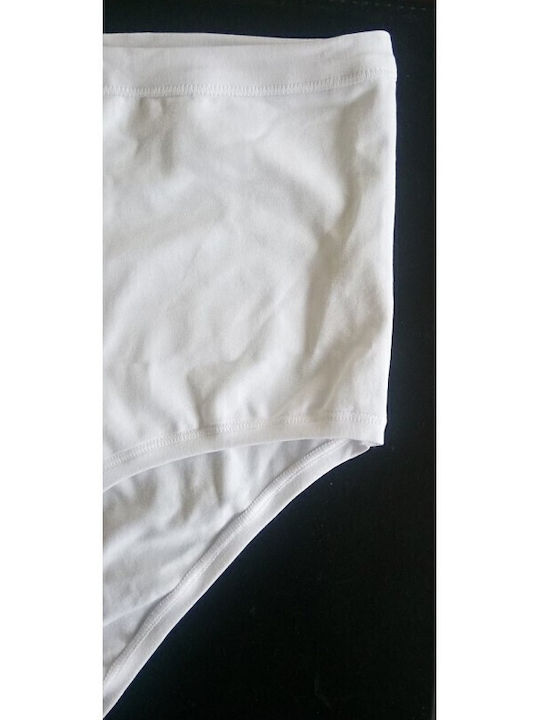 Talie înaltă Femei Slip 3Pack Albe