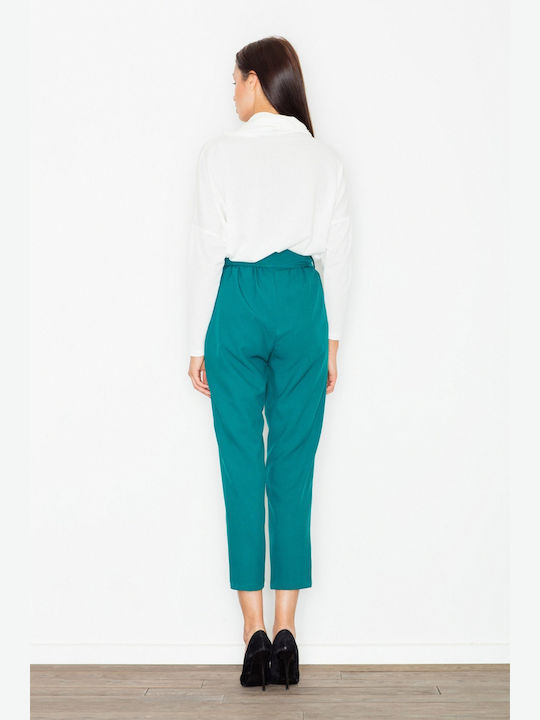 Figl Women's Fabric Trousers Green