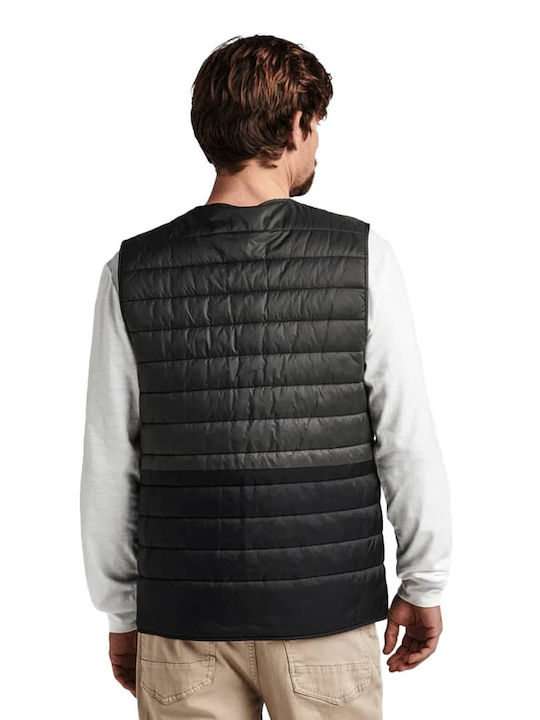 Roark Revival Men's Sleeveless Puffer Jacket Black