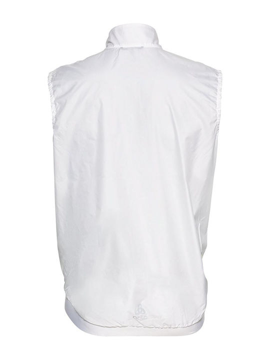 Essential Sleeveless Windproof White Jacket