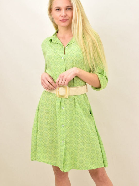 Potre Mini Shirt Dress Dress Green