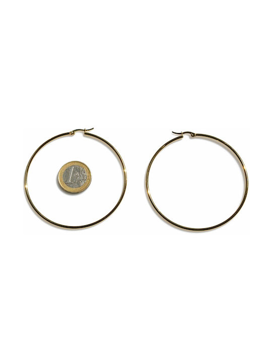 Bizoutaki Earrings made of Steel Gold Plated