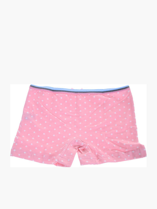 Berrak White Dots Boxer pentru copii Roz