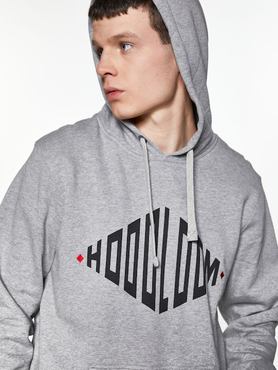 HoodLoom Men's Sweatshirt with Hood and Pockets Gray