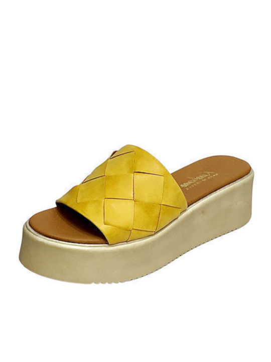 Blondie Flatforms Women's Sandals Yellow