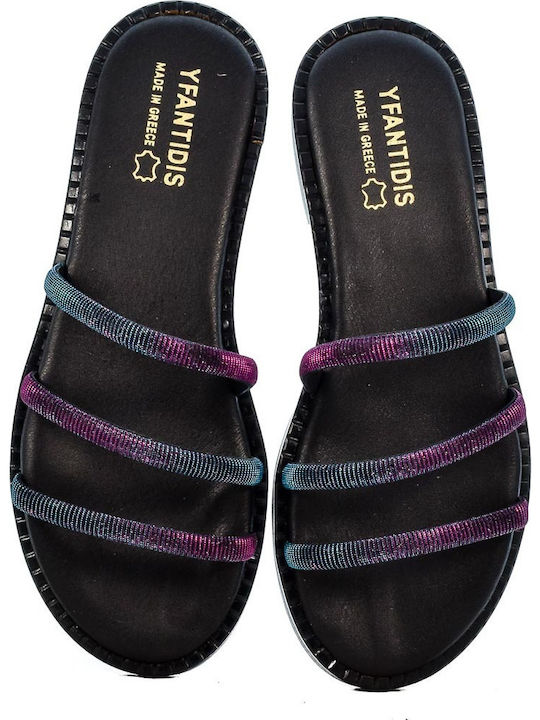Flache Sandalen für Damen in Schwarz Farbe