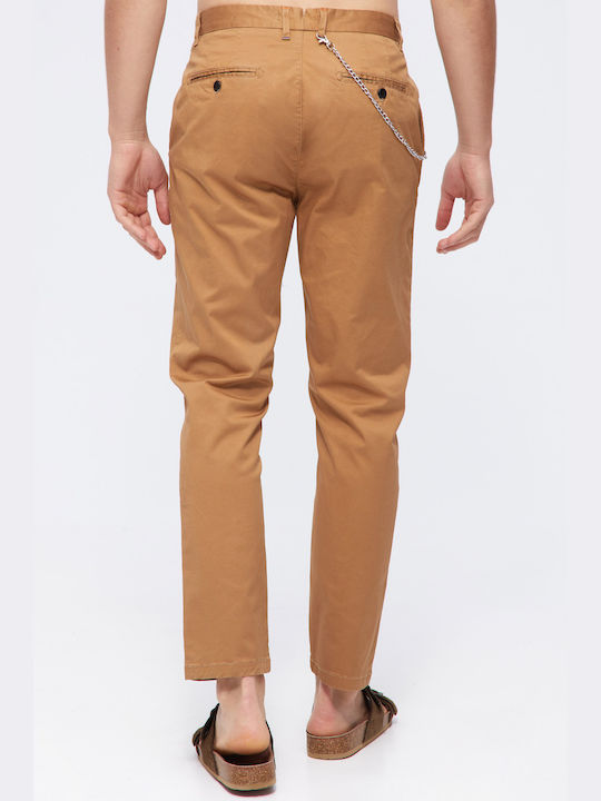 Aristoteli Bitsiani Men's Trousers Chino in Loose Fit Brown