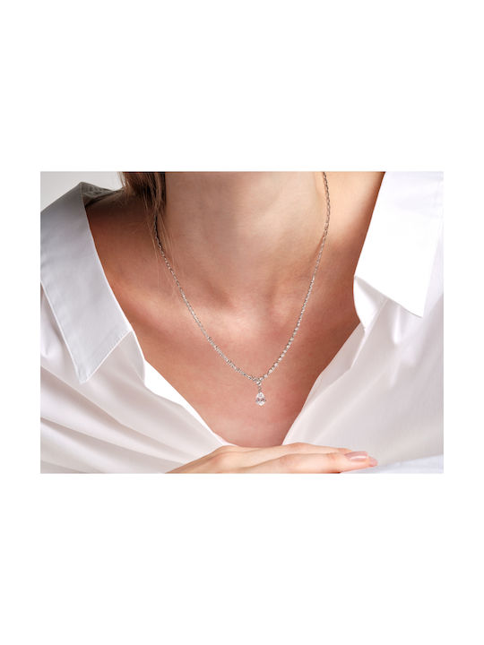 Arapinis Necklace from White Gold 14K