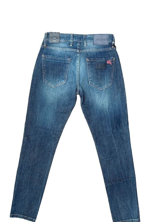 New Denim Pantaloni de Bărbați din Jean Albastru