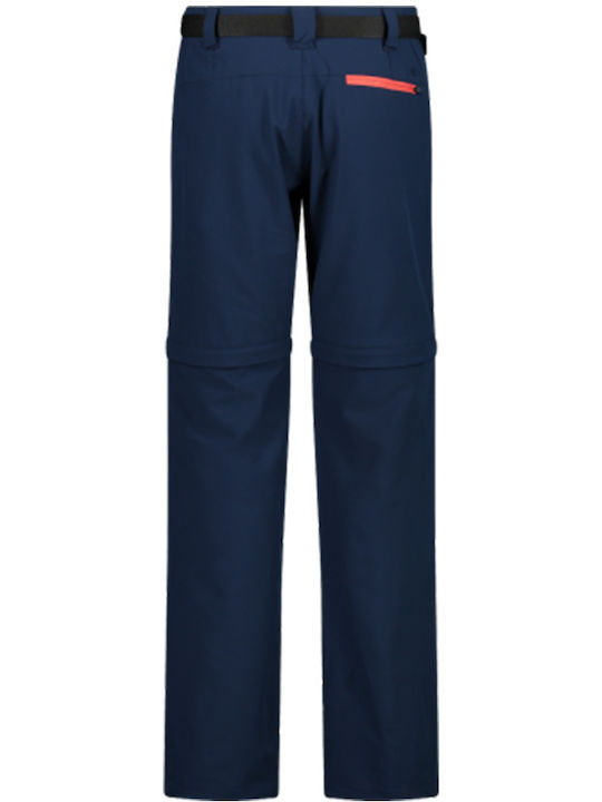 CMP Women's Fabric Trousers in Slim Fit Blue