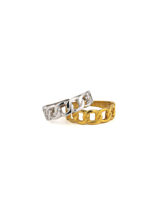 George Art Jewels Women's Gold Plated Silver Ring