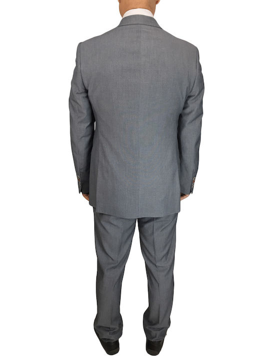 Tip Top Tailors Men's Suit Slim Fit Gray