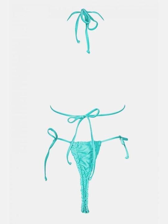 Set Bikini Triunghi Cu Burete Detașabil Turcoaz