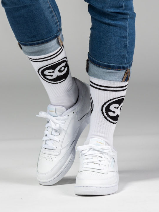 SneakerCage Men's Socks White