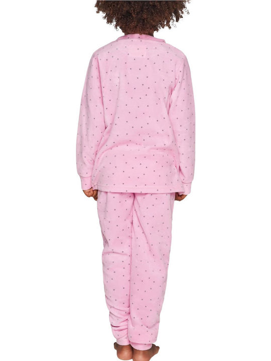Muydemi Παιδική Πιτζάμα Χειμωνιάτικη Fleece Ροζ Muydemi Παιδική Πιτζάμα Χειμωνιάτικη Fleece Ροζ