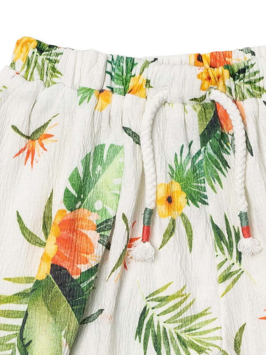 Kinder-Shorts/Bermudas Stoff Weiß