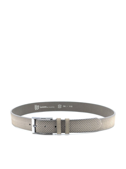 Herren Gürtel Leder Beige